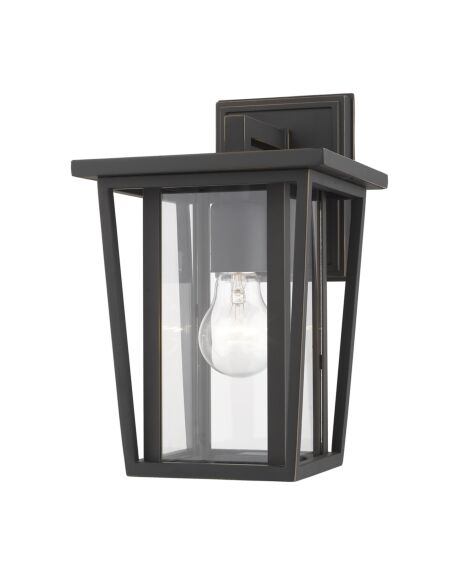 Z-Lite Seoul 1-Light Outdoor Wall Sconce In Oil Rubbed Bronze