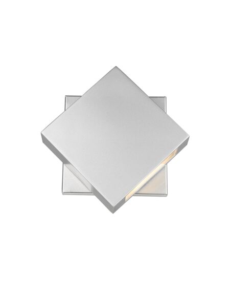 Z-Lite Quadrate 1-Light Outdoor Wall Sconce In Silver