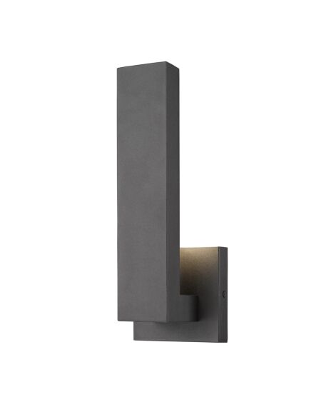 Z-Lite Edge 1-Light Outdoor Wall Sconce In Black