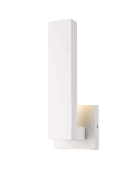 Z-Lite Edge 1-Light Outdoor Wall Sconce In White