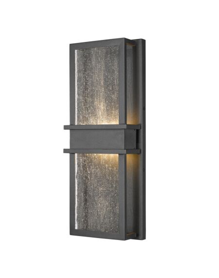 Z-Lite Eclipse 2-Light Outdoor Wall Sconce In Black