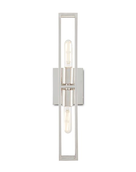 Bagno 2-Light Wall Sconce in Polished Nickel