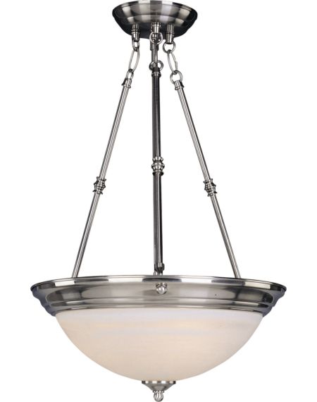 Essentials 3-Light Marble Invert Bowl Pendant Light