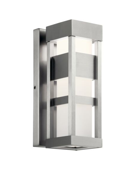 Ryler 1-Light LED Outdoor Wall Mount in Brushed Aluminum