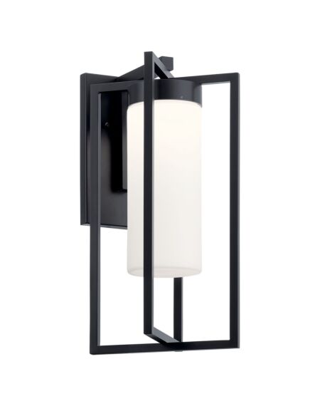 Drega 1-Light LED Outdoor Wall Mount in Black