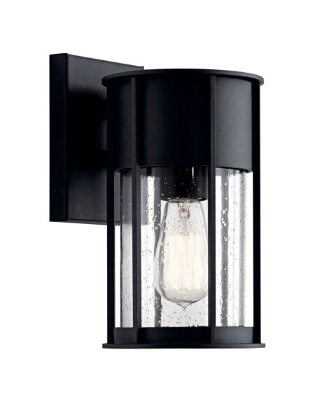 Camillo 1-Light Outdoor Wall Mount in Textured Black