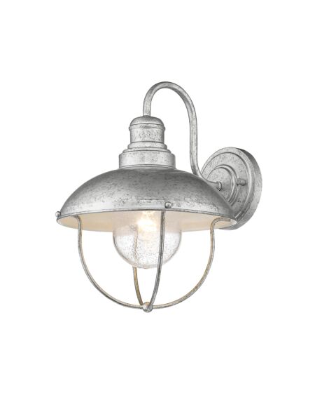 Z-Lite Ansel 1-Light Outdoor Wall Sconce In Galvanized