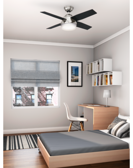 Dempsey 2-Light 52-inch LED Indoor Ceiling Fan