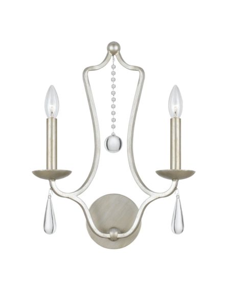 Manning 2-Light Optical Crystal Wall Sconce