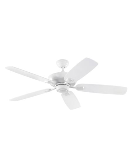 Visual Comfort Fan 52" Colony Max Damp Rated Ceiling Fan in Rubberized White