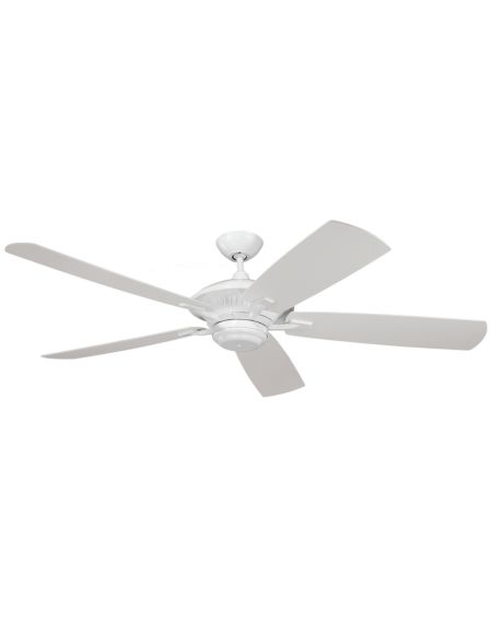 Generation Lighting 60" Cyclone Outdoor Wet Rated Ceiling Fan in White