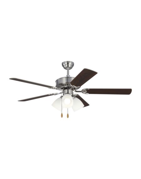 Visual Comfort Fan Haven LED 3-Light 52" Indoor Ceiling Fan in Brushed Steel