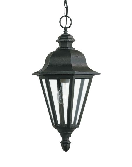 Sea Gull Brentwood Outdoor Hanging Light in Black