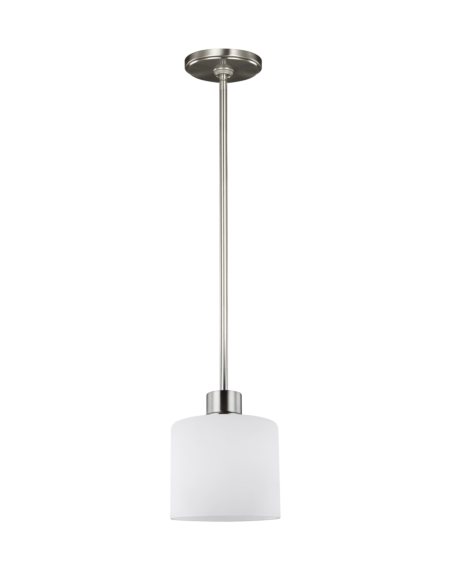 Generation Lighting Canfield LED Mini Pendant in Brushed Nickel