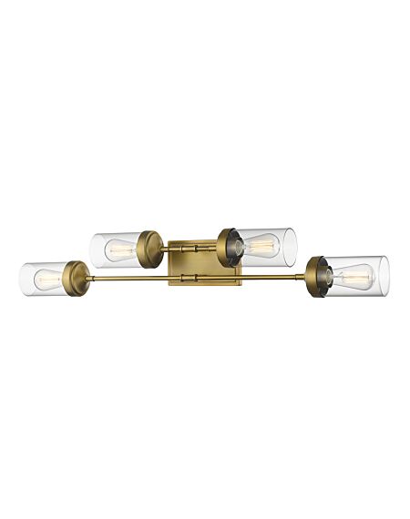 Z-Lite Calliope 4-Light Bathroom Vanity Light In Foundry Brass