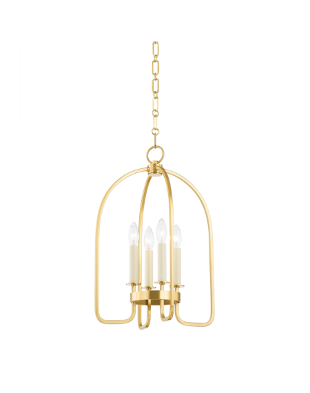 Oakville 4-Light Lantern in Aged Brass