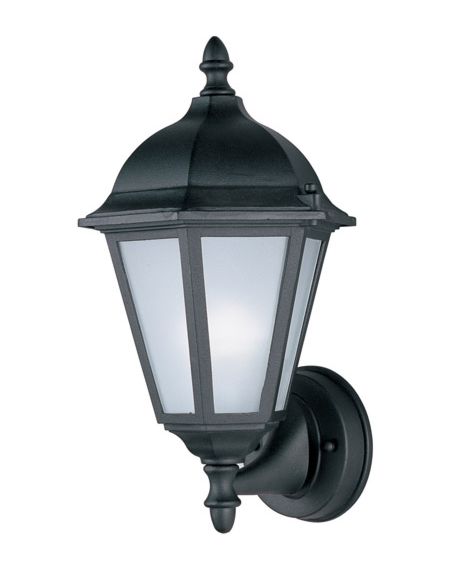 Maxim Lighting Westlake LED E26 1 Light 1 Light Outdoor Wall Mount in Black