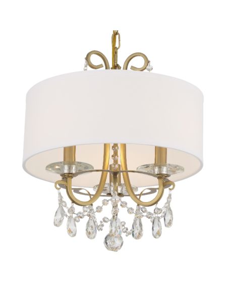  Othello Chandelier in Vibrant Gold with Swarovski Spectra Crystal Crystals