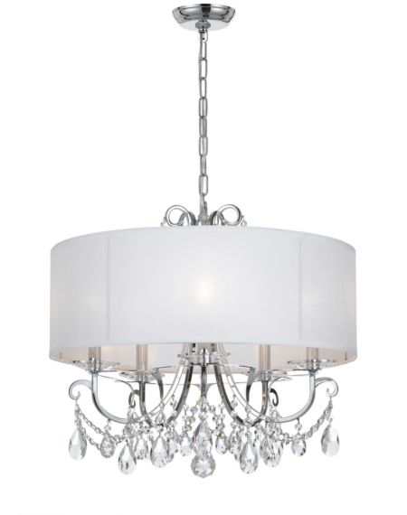 Othello 5-Light Clear Crystal Polished Chandelier
