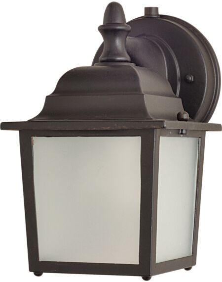 Builder Cast LED E26 1-Light LED Outdoor Wall Sconce in Empire Bronze
