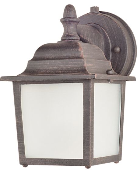 Builder Cast LED E26 1-Light LED Outdoor Wall Sconce in Rust Patina