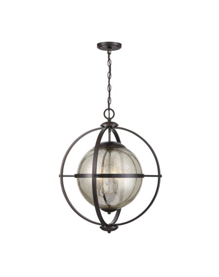 Pearl 3-Light Pendant in Oiled Burnished Bronze