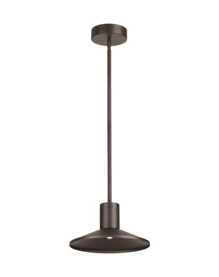 Visual Comfort Modern Ash 12" Outdoor Hanging Light in Bronze