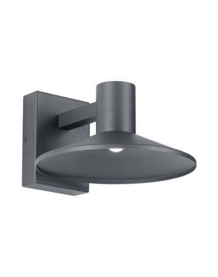 Tech Ash 10 Inch Outdoor Wall Light in Charcoal
