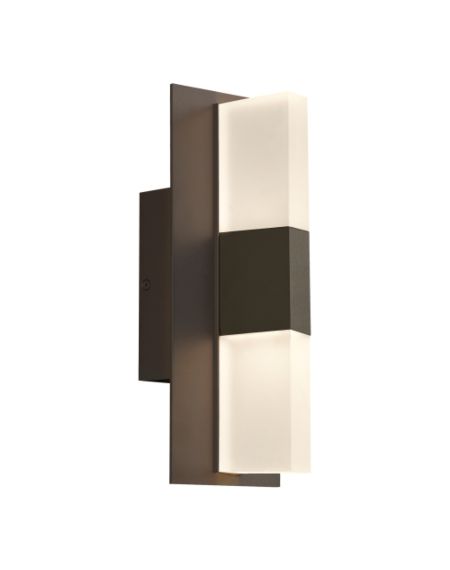 Visual Comfort Modern Lyft 13" Outdoor Wall Light in Bronze