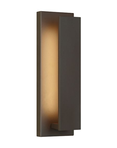 Visual Comfort Modern Nate 3000K LED 17" Outdoor Wall Light in Bronze