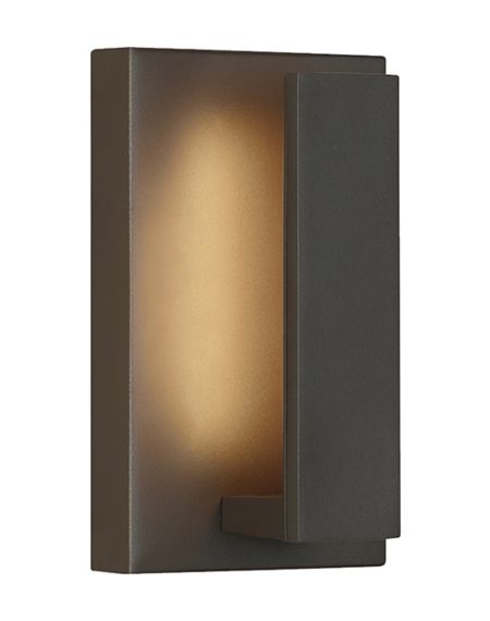 Visual Comfort Modern Nate 3000K LED 9" Outdoor Wall Light in Bronze