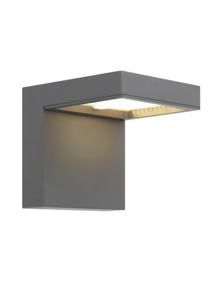 Visual Comfort Modern Taag 10" Outdoor Wall Light in Charcoal