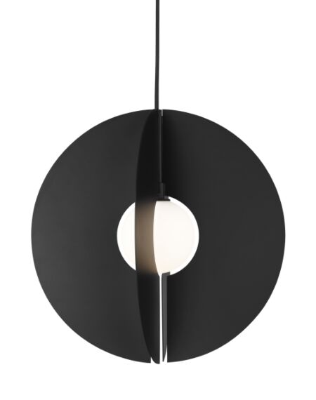 Orbel 1-Light Pendant in Matte Black