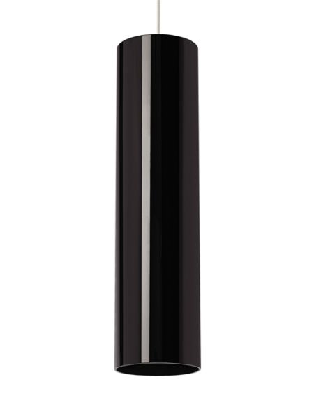 Visual Comfort Modern Piper 5" Pendant Light in Black and Gloss Black