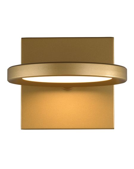 Visual Comfort Modern Spectica 3000K LED 5" Wall Sconce in Satin Gold and Acrylic