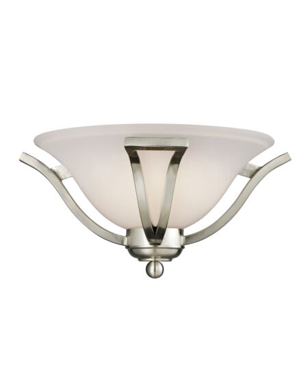 Z-Lite Lagoon 1-Light Wall Sconce In Brushed Nickel