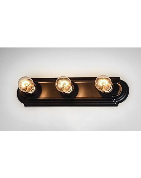 Essentials - 712x 3-Light Bathroom Vanity Light in Oil Rubbed Bronze