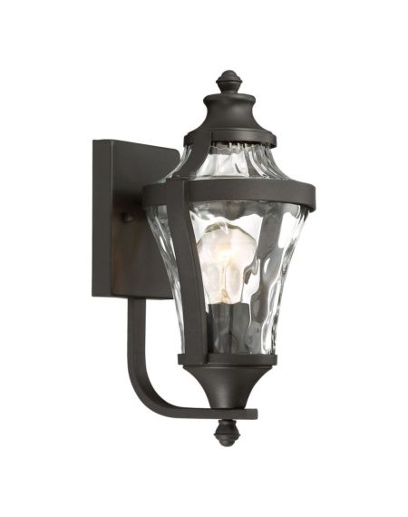 The Great Outdoors Libre 14 Inch Outdoor Wall Light in Black