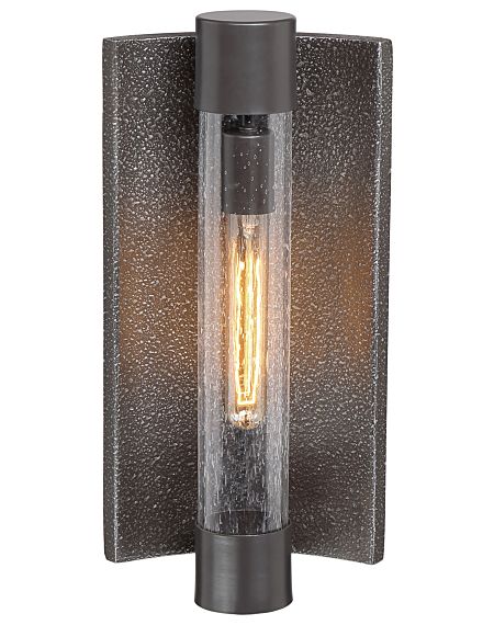  Celtic Shadow Outdoor Wall Light in Textured Bronze with Gold Highlig