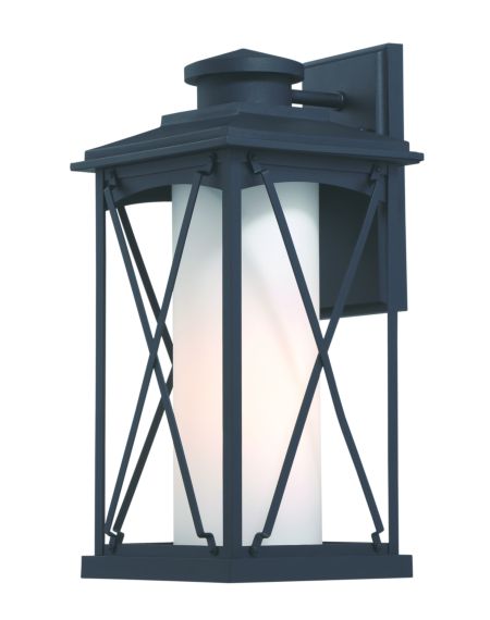 The Great Outdoors Lansdale 18 Inch Outdoor Wall Light in Black