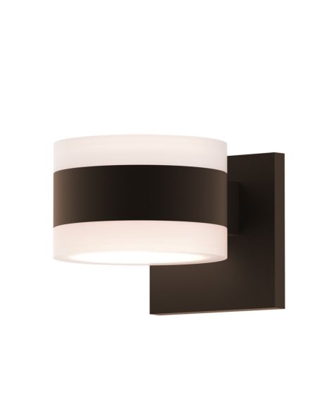 REALS 2-Light LED Frosted White Wall Sconce