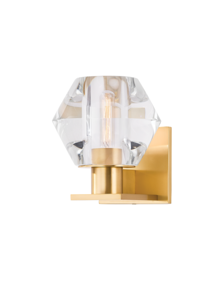 Cooperstown 1-Light Wall Sconce in Aged Brass