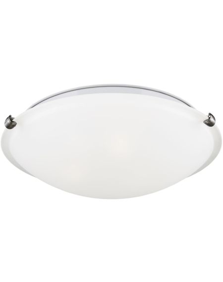 Sea Gull Clip Ceiling Light in Brushed Nickel