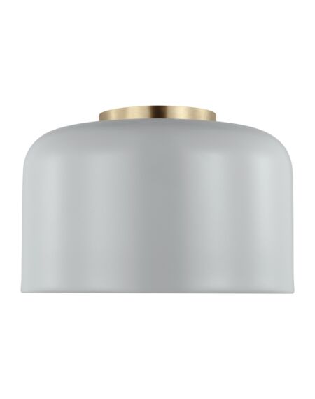 Malone 1-Light Flushmount Ceiling Light in Matte Grey