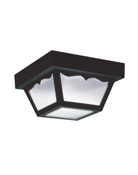 Generation Lighting Ceiling 8" Outdoor Ceiling Light in Clear