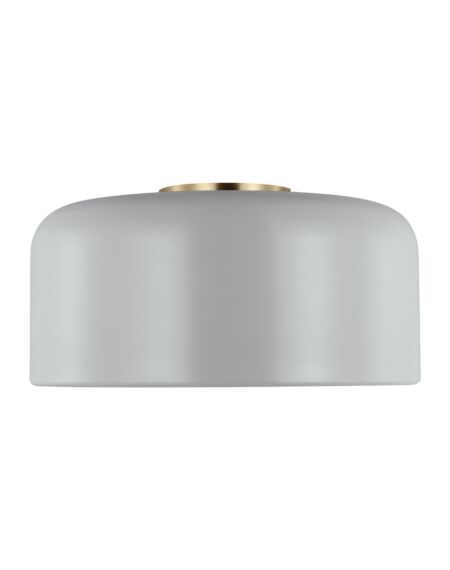 Malone 1-Light LED Flushmount Ceiling Light in Matte Grey