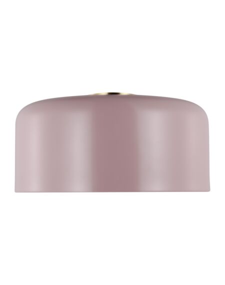 Malone 1-Light LED Flushmount Ceiling Light in Rose