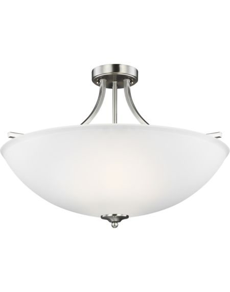Generation Lighting Geary 4-Light Ceiling Light in Brushed Nickel