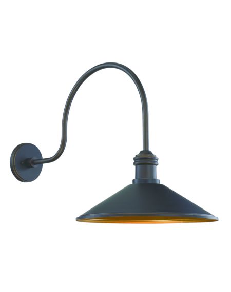  RLM Lighting Shade in Oil Rubbed Bronze with Matte Gold
