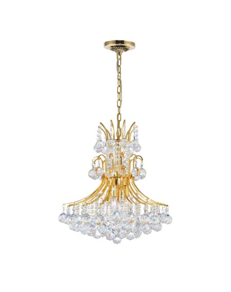 CWI Lighting Princess 8 Light Down Chandelier with Gold finish